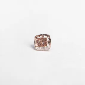 0.13ct 2.79x2.72x1.87mm GIA Fancy Orangy Pink Cushion Brilliant  24100-01