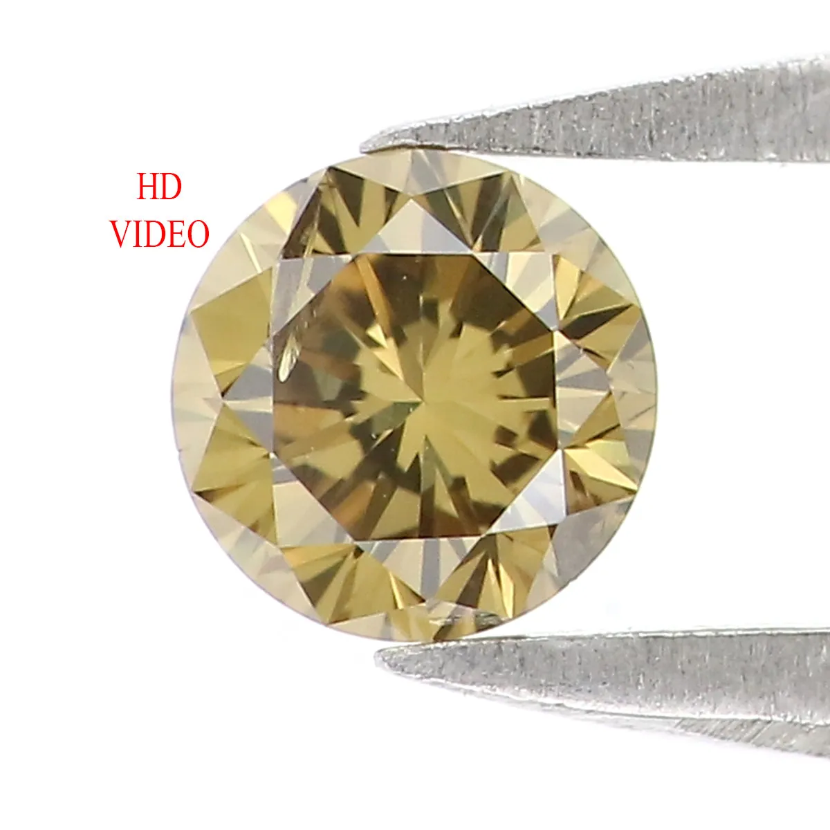 0.29 Ct Natural Loose Round Shape Diamond Green Color Round Diamond 4.10 MM Natural Green Color Diamond Round Brilliant Cut Diam