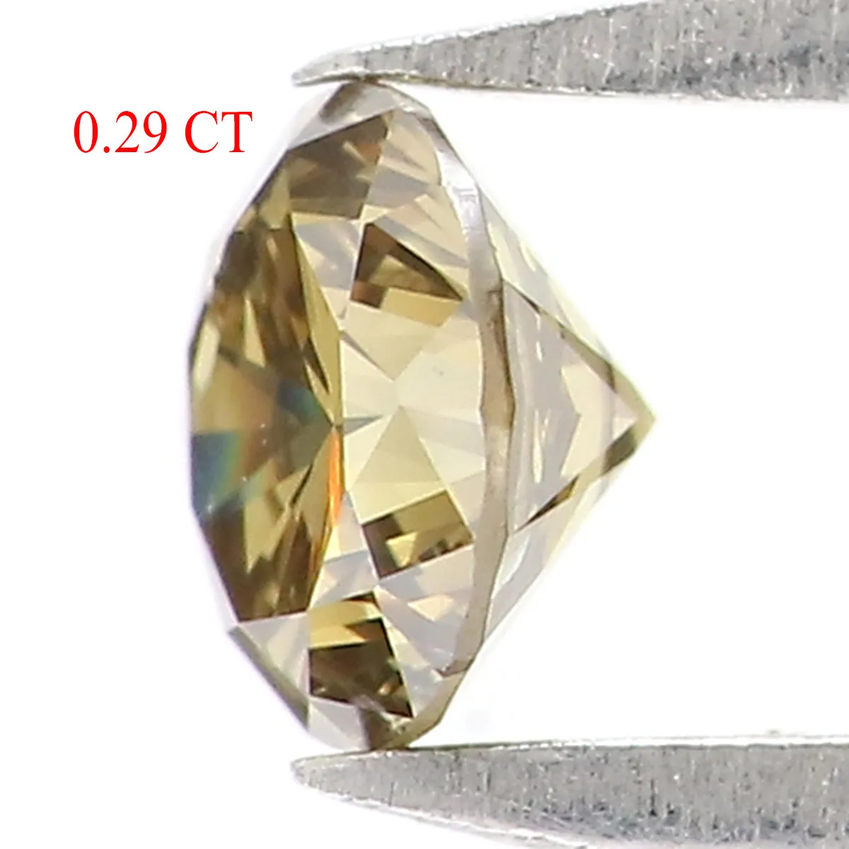 0.29 Ct Natural Loose Round Shape Diamond Green Color Round Diamond 4.10 MM Natural Green Color Diamond Round Brilliant Cut Diam