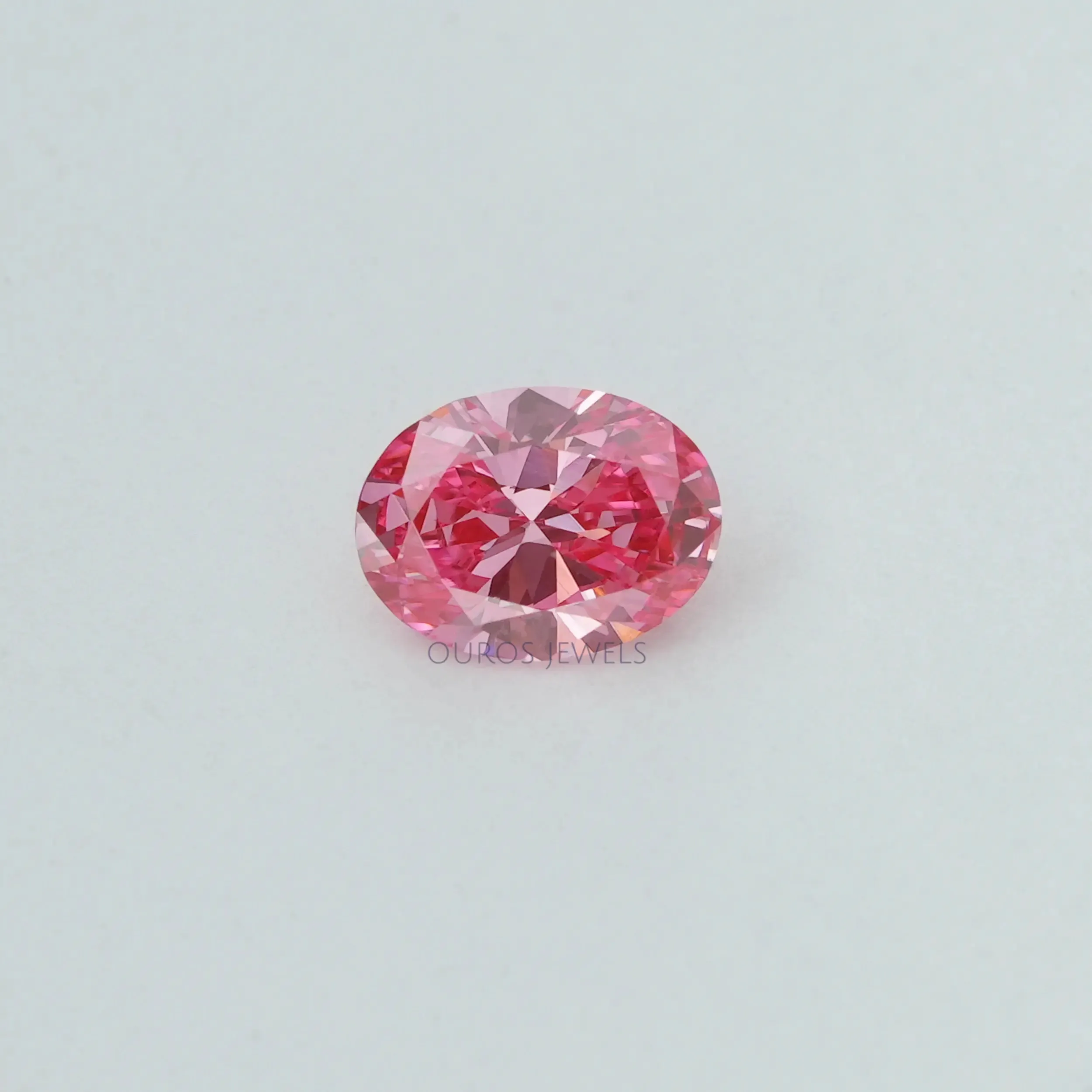 0.30 Carat Each Pink Oval Cut Lab Grown Diamond  Loose