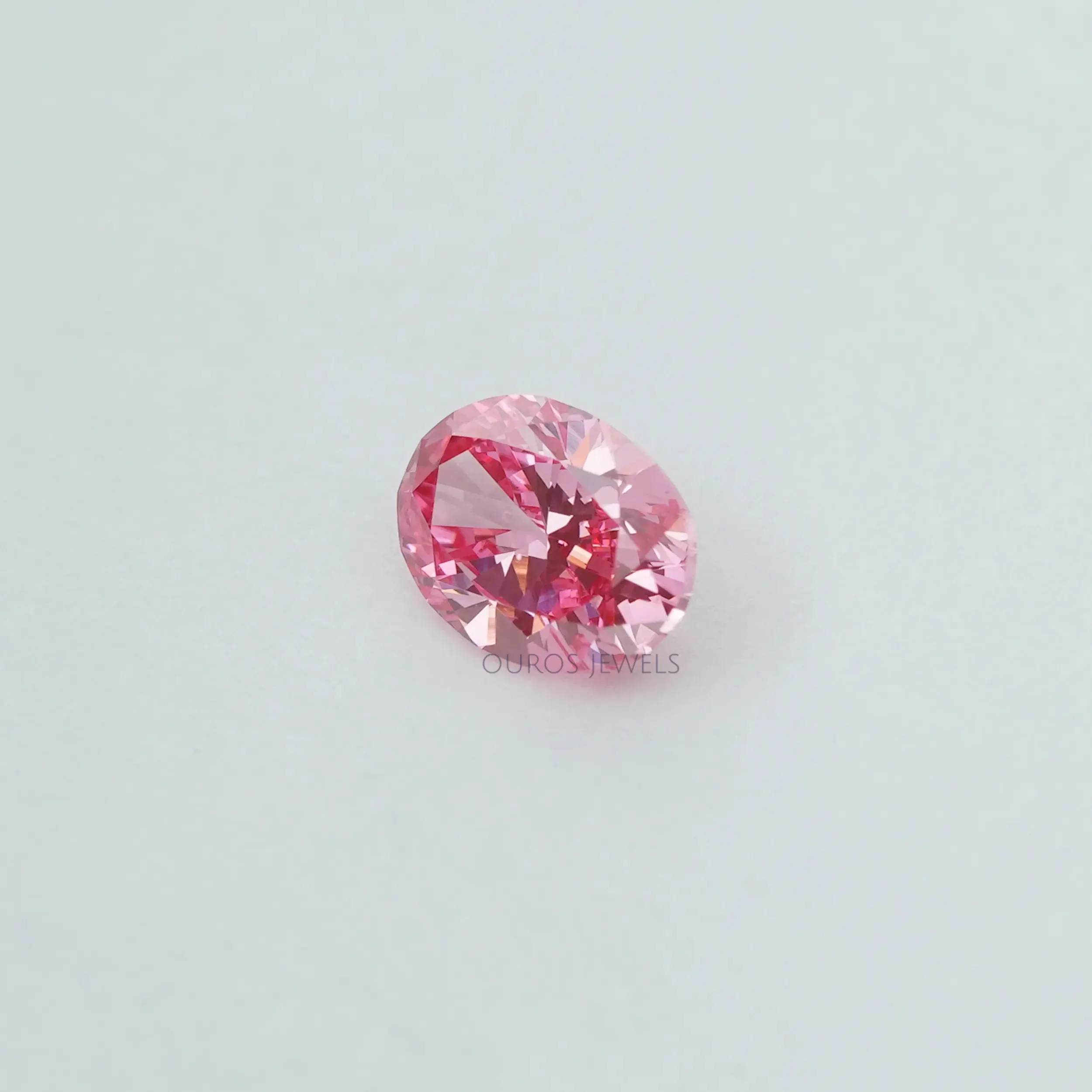 0.30 Carat Each Pink Oval Cut Lab Grown Diamond  Loose