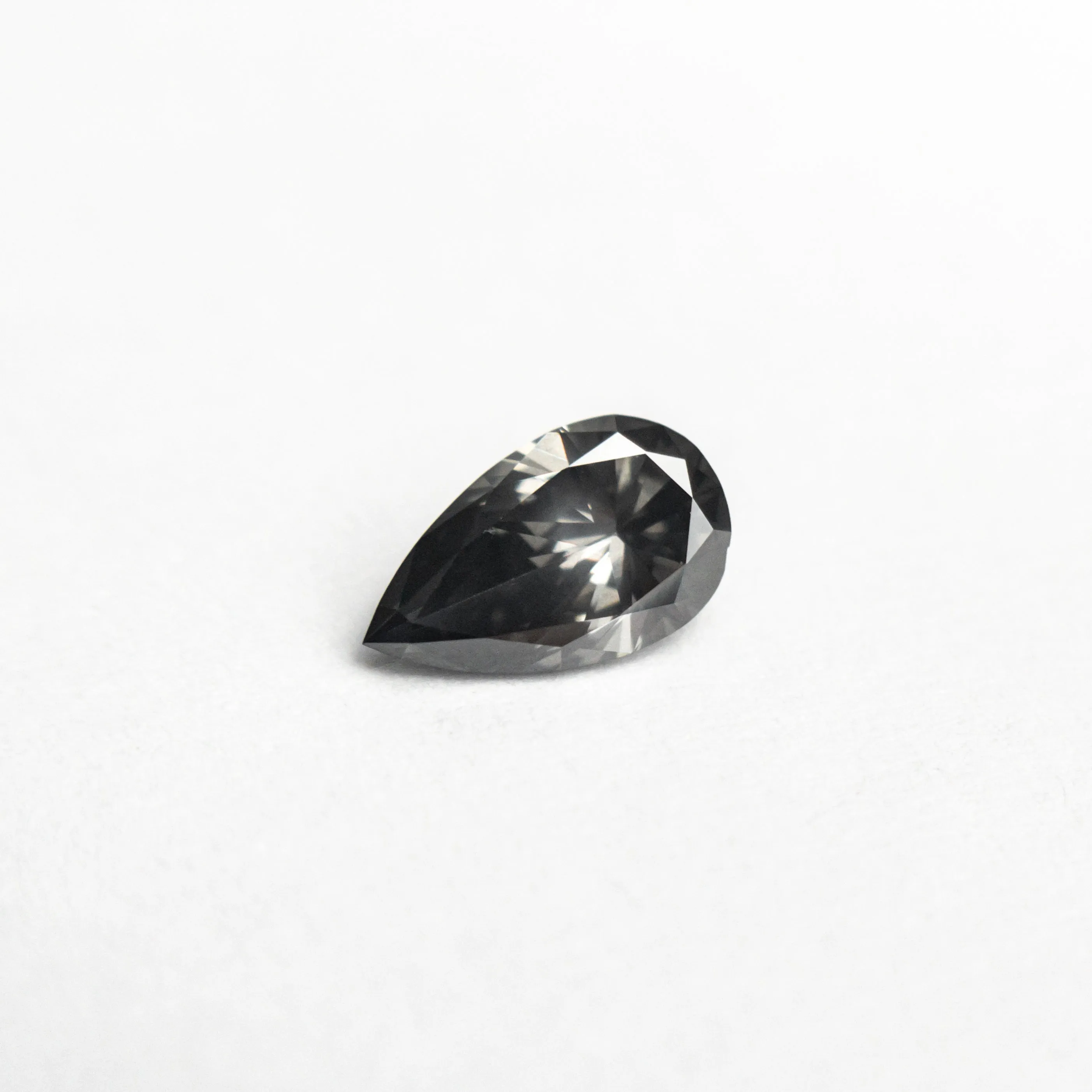 0.32ct 6.24x3.71x2.25mm VS2 Fancy Grey Pear Brilliant 19923-30