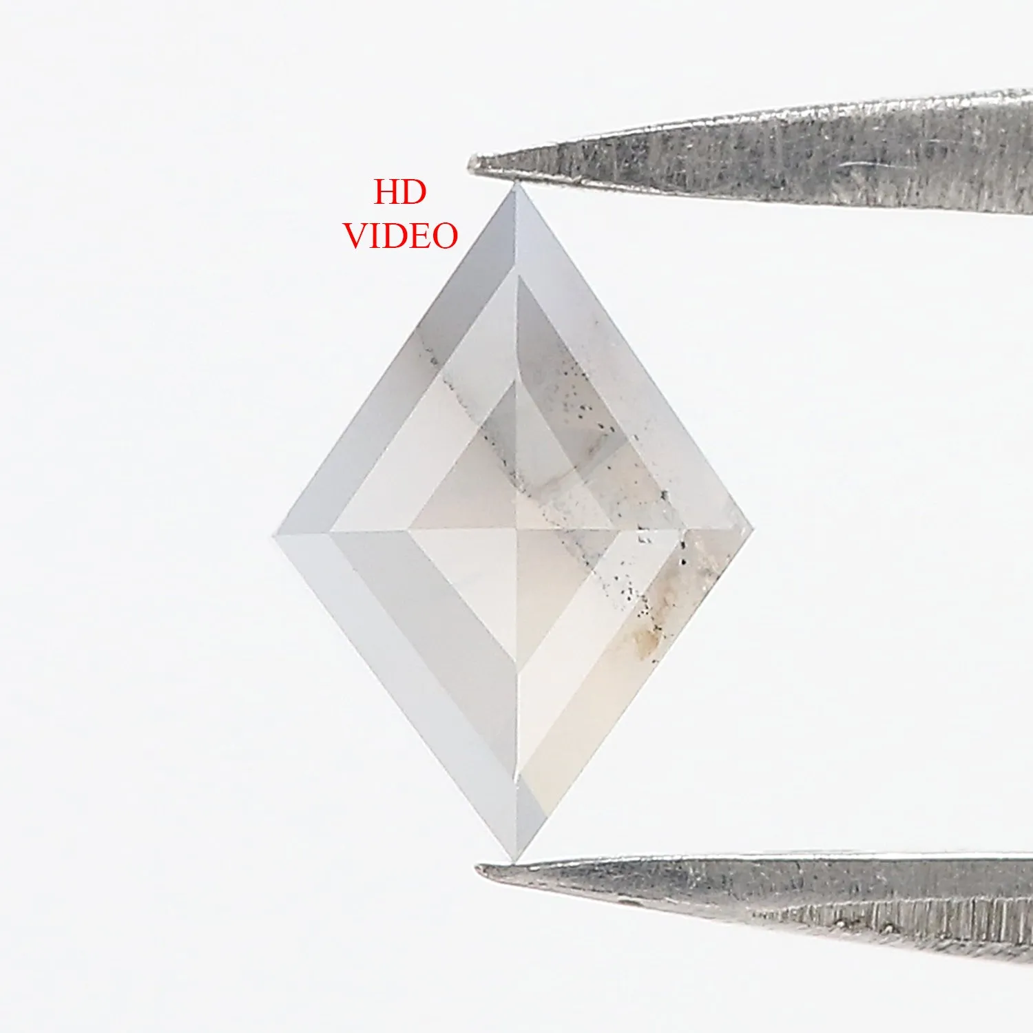 0.52 Ct Natural Loose Kite Shape Diamond Milky Grey Color Kite Diamond 7.35 MM Natural Diamond Grey Color Kite Rose Cut Diamond 