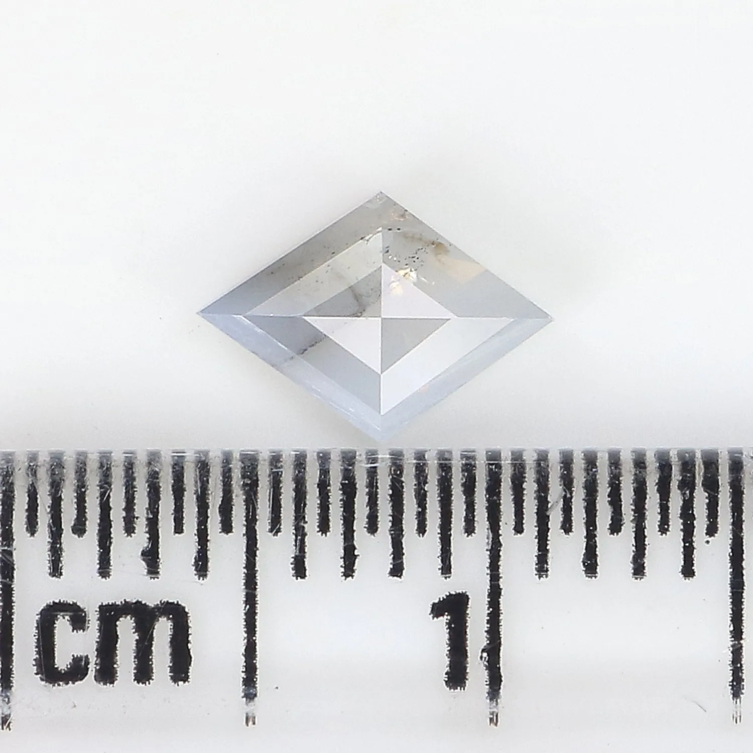 0.52 Ct Natural Loose Kite Shape Diamond Milky Grey Color Kite Diamond 7.35 MM Natural Diamond Grey Color Kite Rose Cut Diamond 