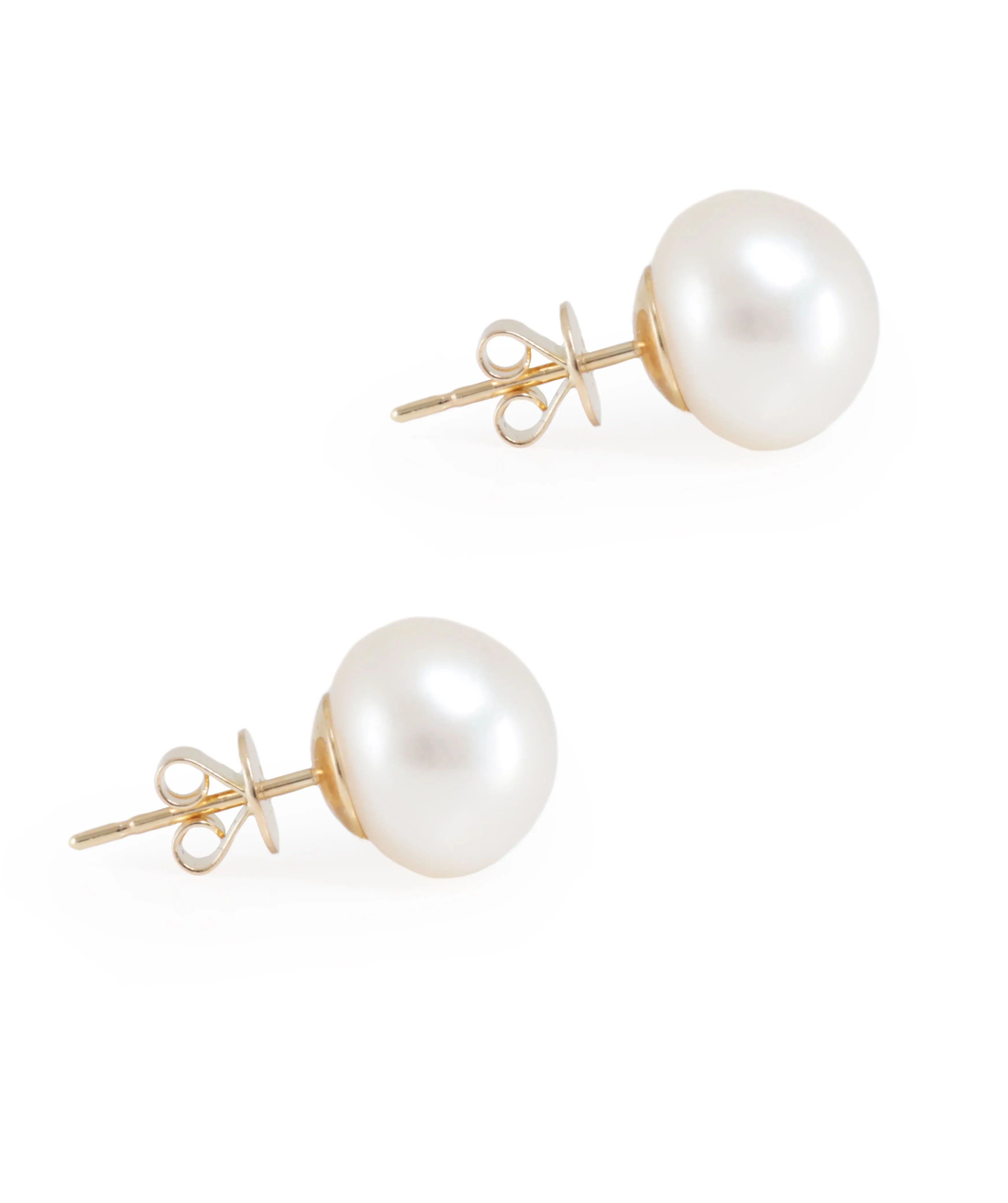 10-10.5mm White Freshwater Pearl Studs