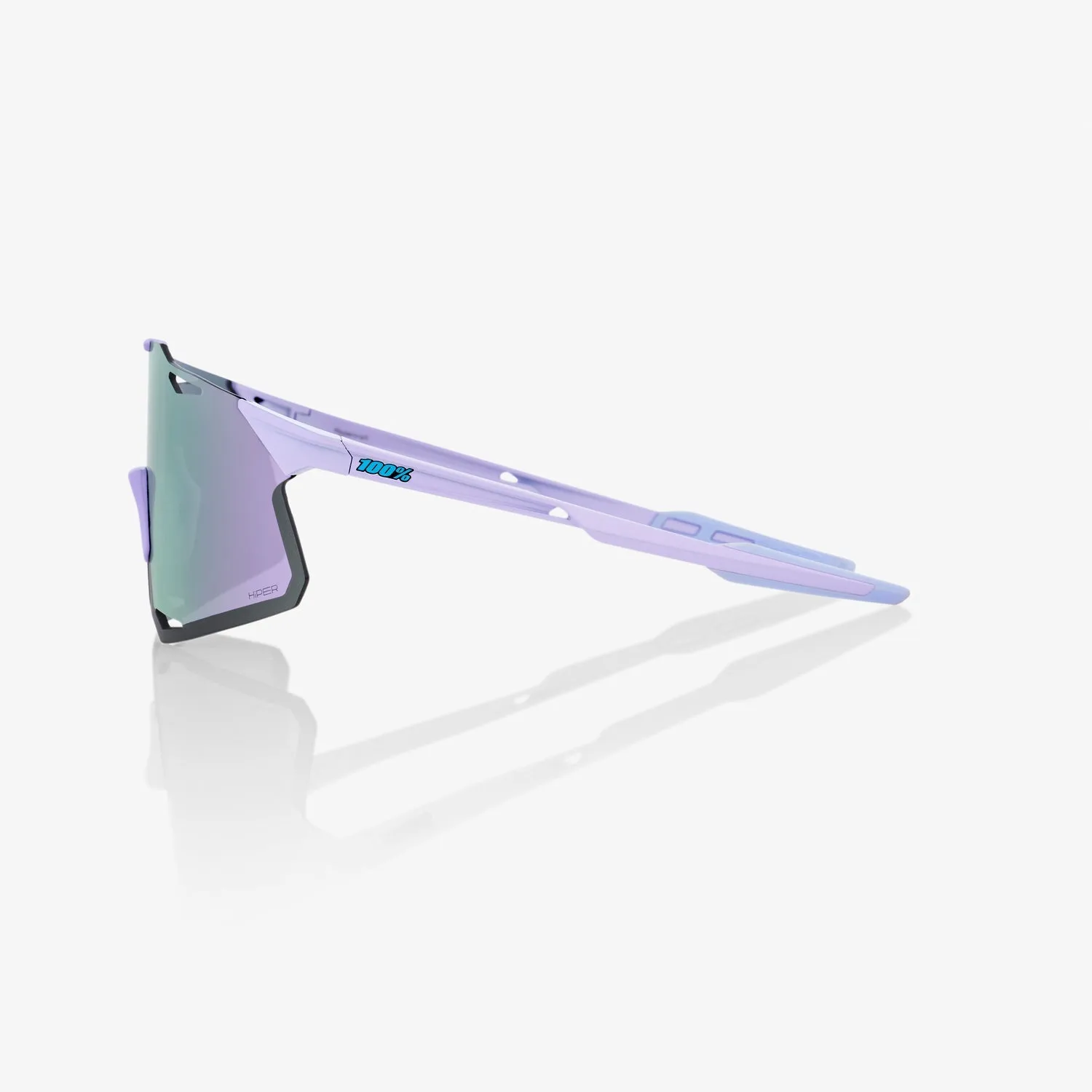 100% Sunglasses HYPERCRAFT - Polished Lavender - HiPER Lavender Mirror Lens