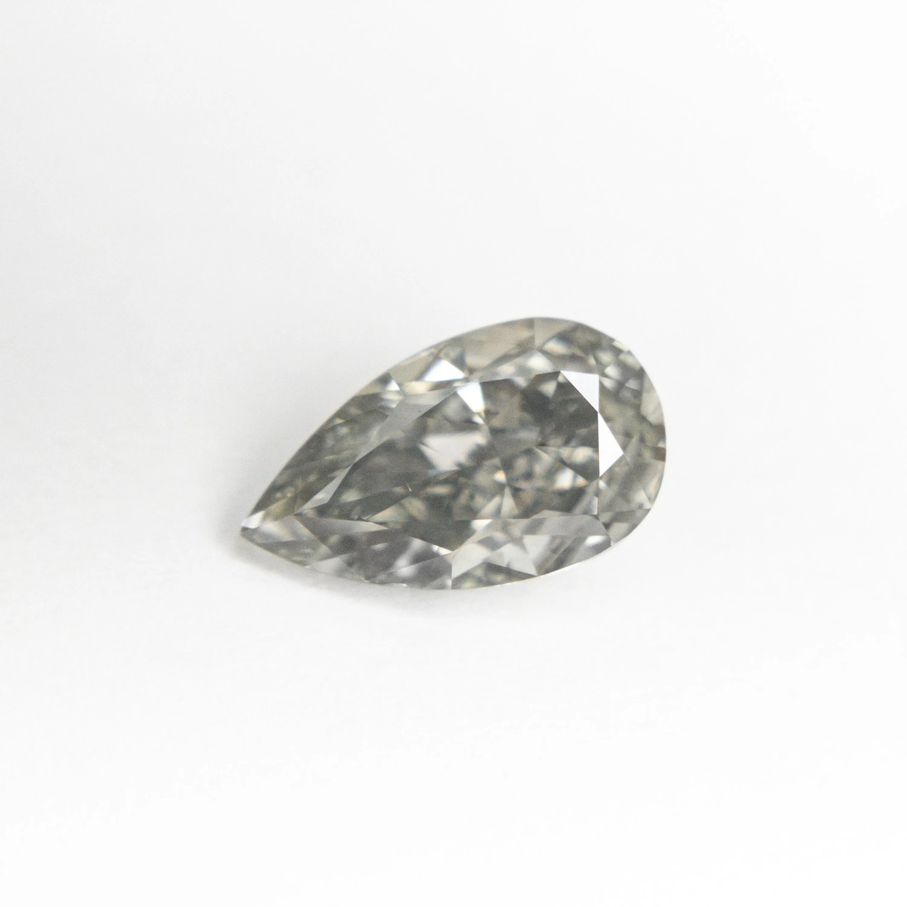 1.07ct 8.76x5.10x3.36mm Fancy Grey Pear Brilliant 19913-08