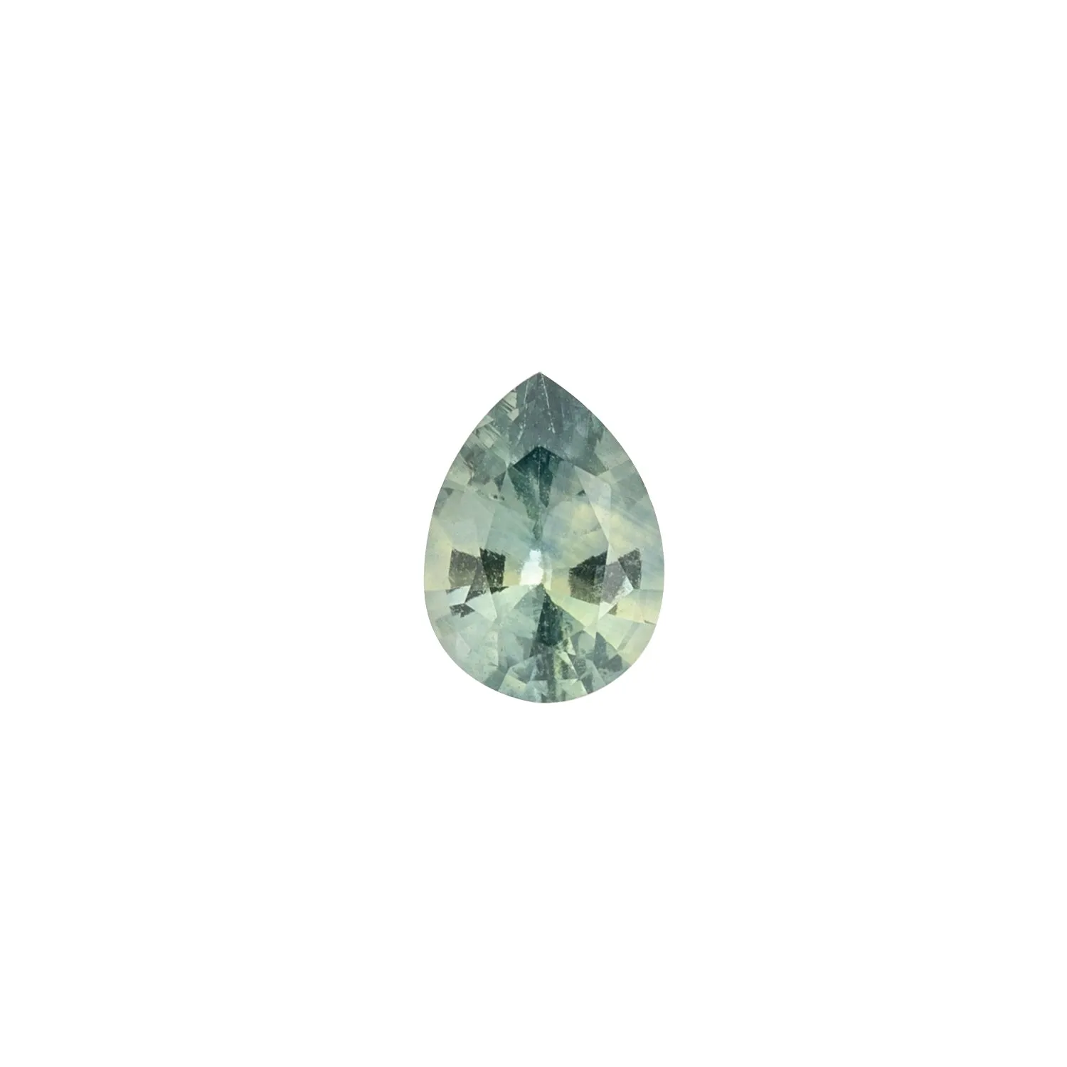 1.09ct Pear Cut Light Green Madagascar Sapphire SF209