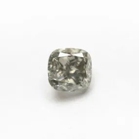 1.10ct 5.60x5.49x3.71mm Fancy Grey Cushion Brilliant 19913-09