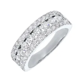 14Kt White Gold Diamond (1 1/2Ctw) Band