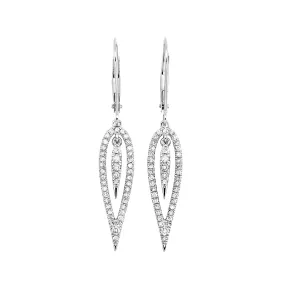 14KT WHITE GOLD DIAMOND (1/2CTW) EARRING