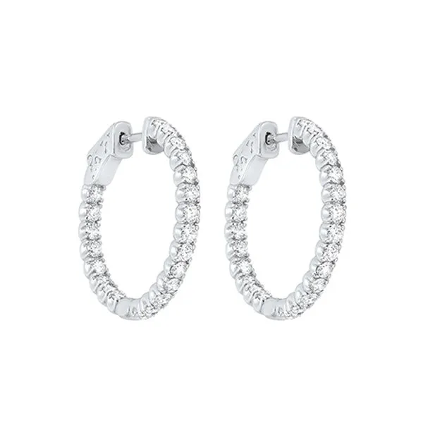 14KT WHITE GOLD DIAMOND (2CTW) EARRING