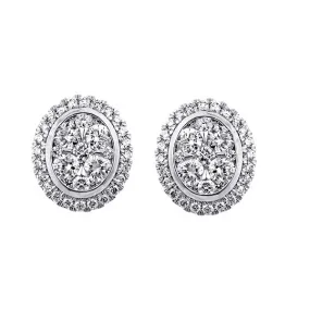 14KT WHITE GOLD DIAMOND (5/8CTW) EARRING