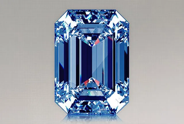 2.55 Carat Emerald Blue Lab Diamond