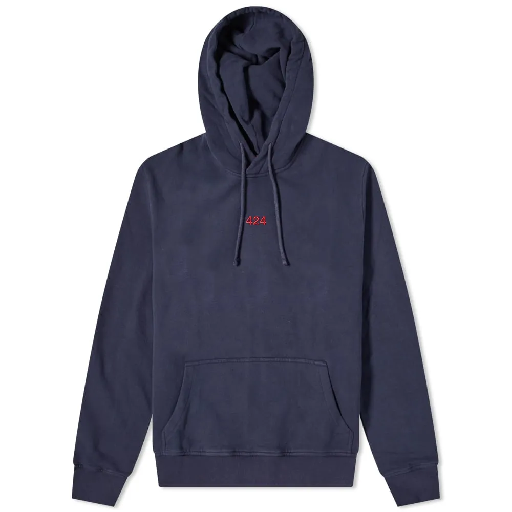 424 Alias Red Logo Popover HoodieBlue