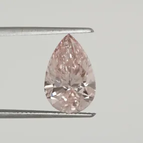 5.11 Carat Pear Cut Fancy Pink Lab Diamond Loose