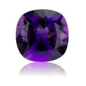 6MM CUSHION AMETHYST   LOOSE GEMSTONE