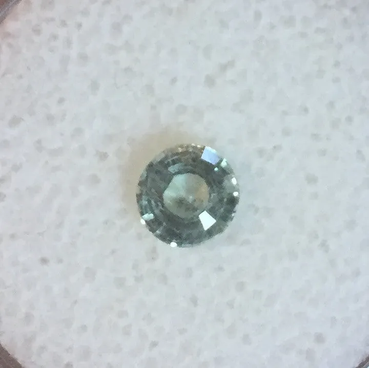 .96 CT. ROUND CUT MEDIUM GREEN MONTANA SAPPHIRE