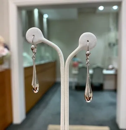 9K White Gold Droplets