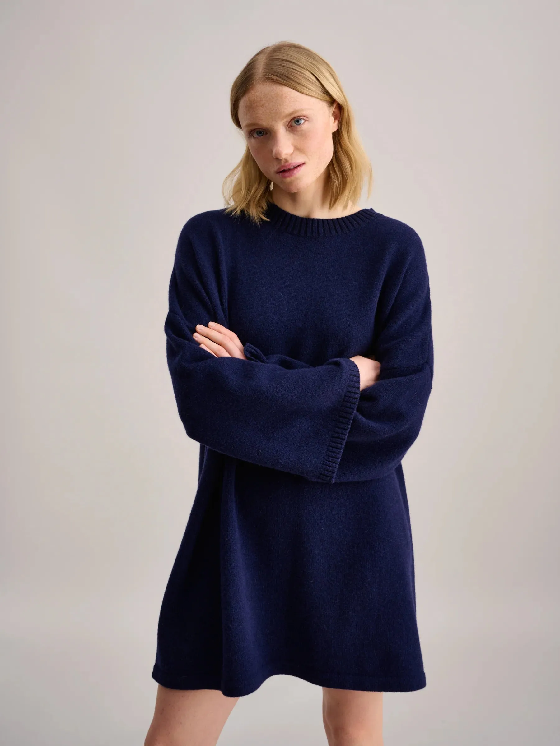 ABITO IN MAGLIA OVERSIZE BLU NAVY