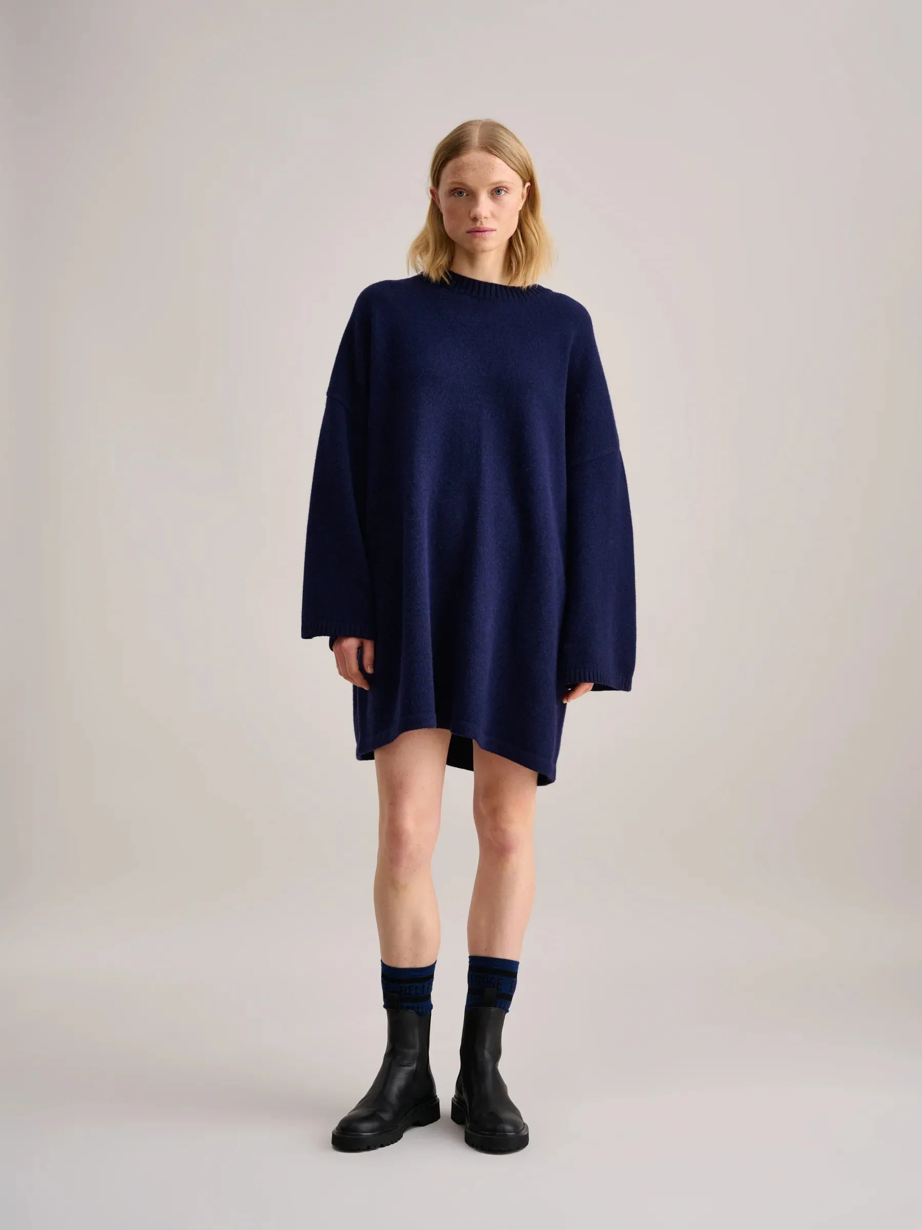 ABITO IN MAGLIA OVERSIZE BLU NAVY