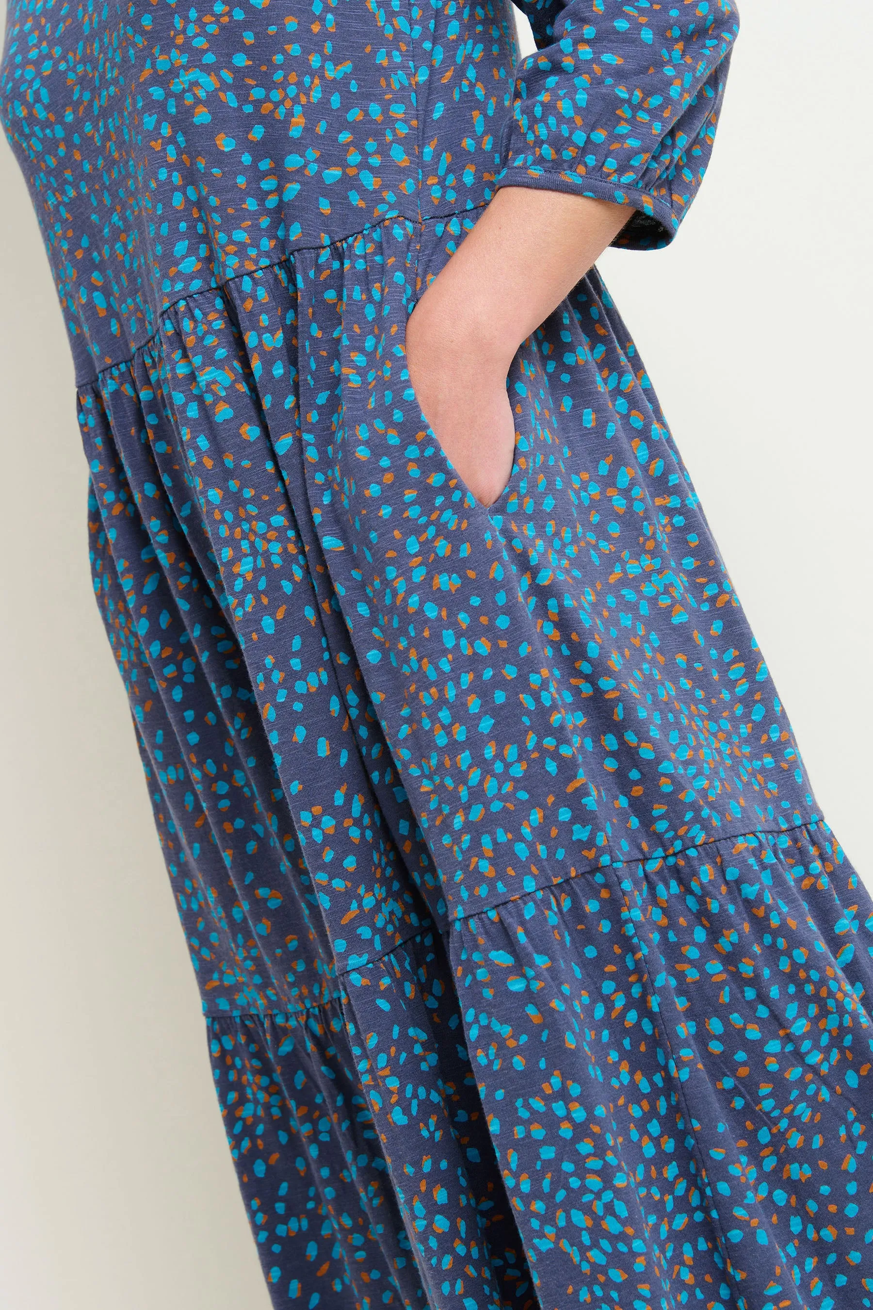 Abstract Spot Maxi Dress