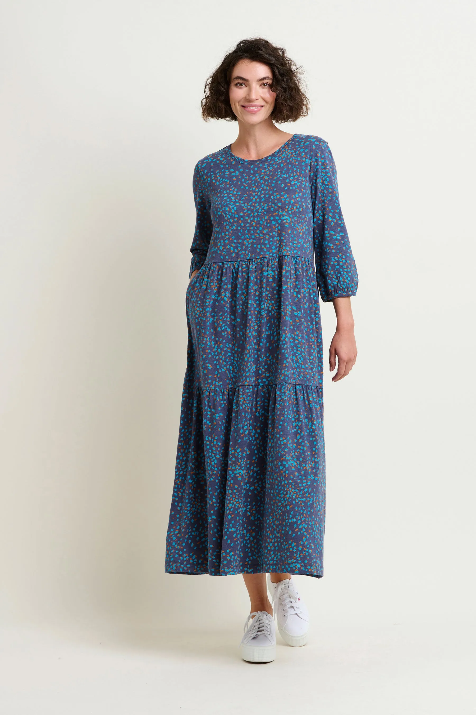 Abstract Spot Maxi Dress