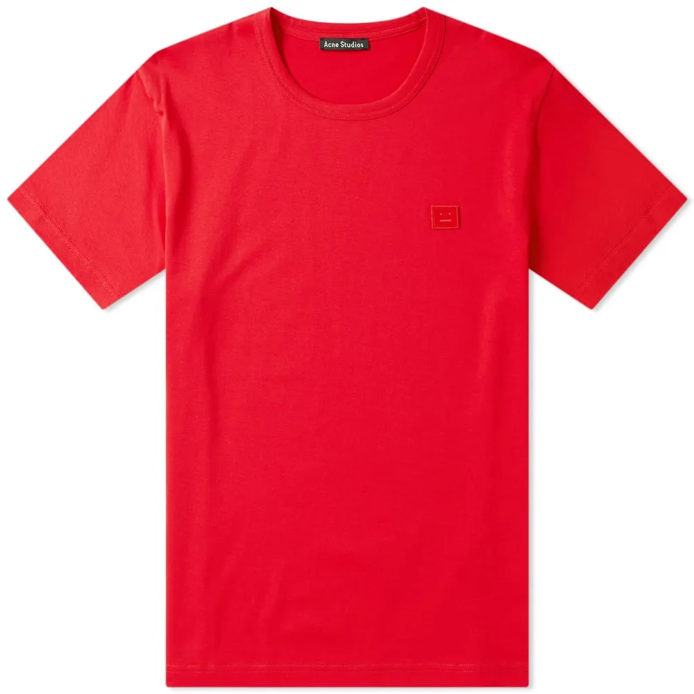 Acne Studios Nash Face TeeCardinal Red