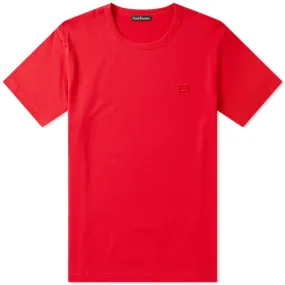 Acne Studios Nash Face TeeCardinal Red