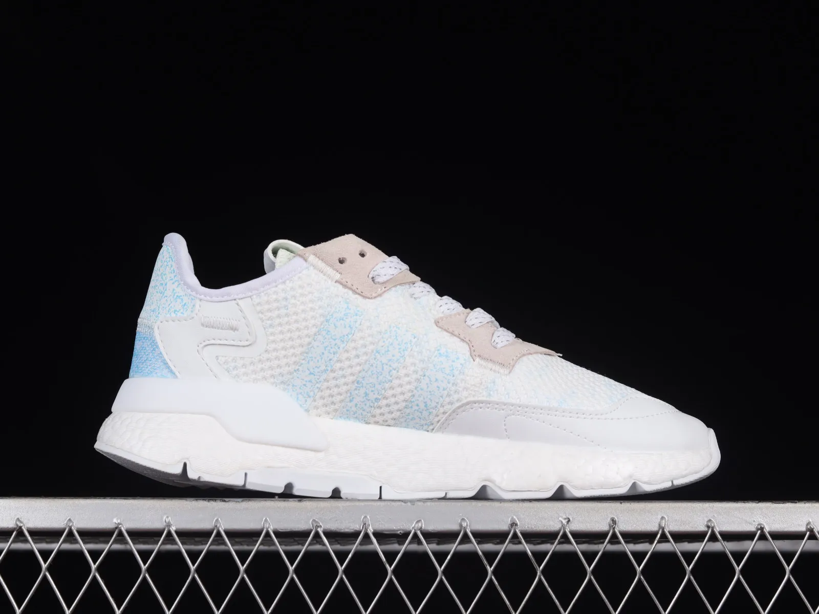 Adidas Nite Jogger Boost Cloud White Pink Blue CG6208