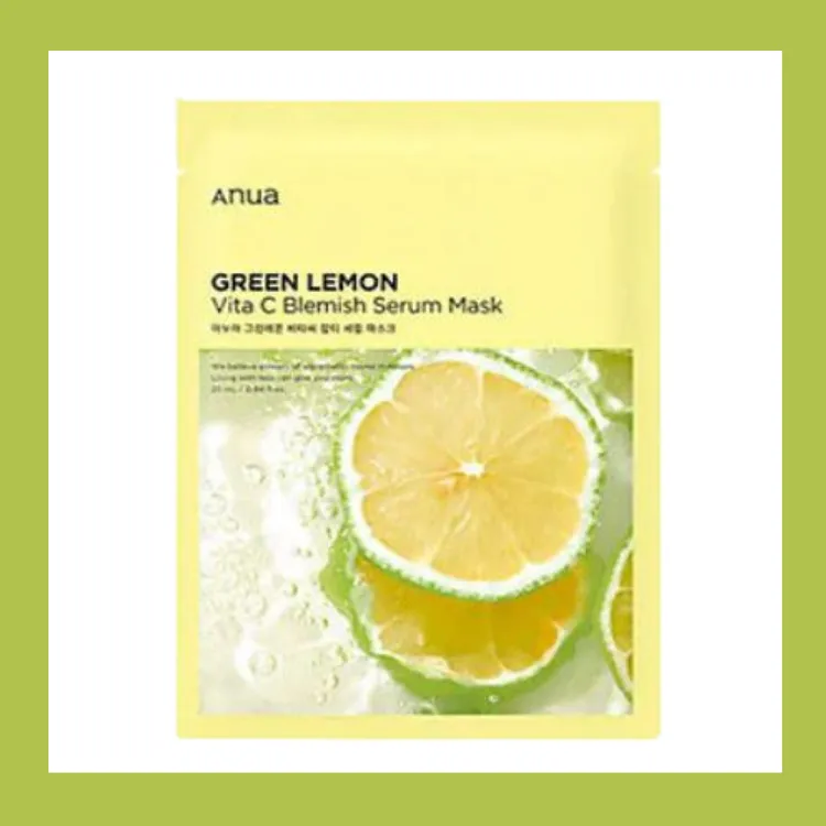 Anua Green Lemon Vita C Blemish Serum Mask (10PCS)