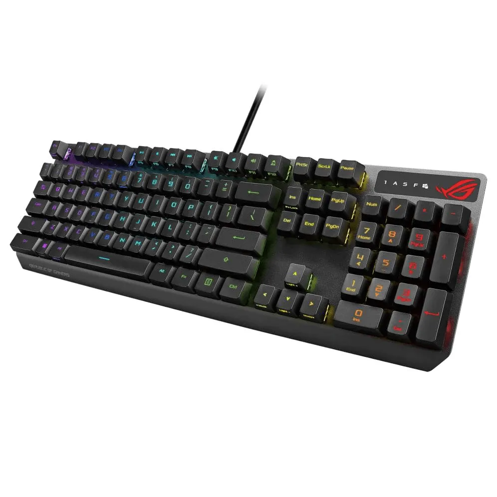 ASUS ROG Strix Scope RX Blue Switch RGB Mechanical Optical Gaming Keyboard Black