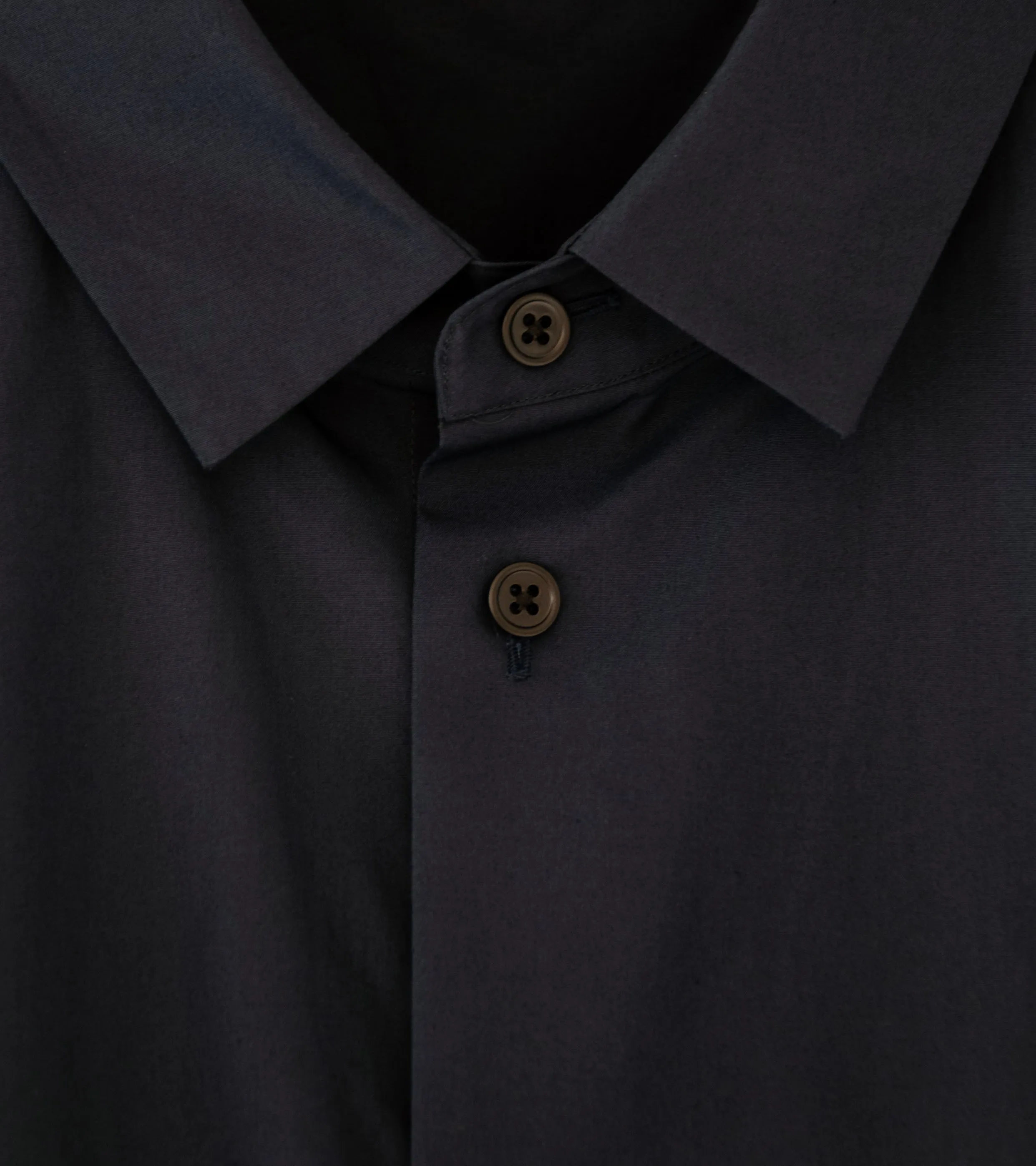 Aton 'Standard Shirt' (Navy Suvin Broadcloth)