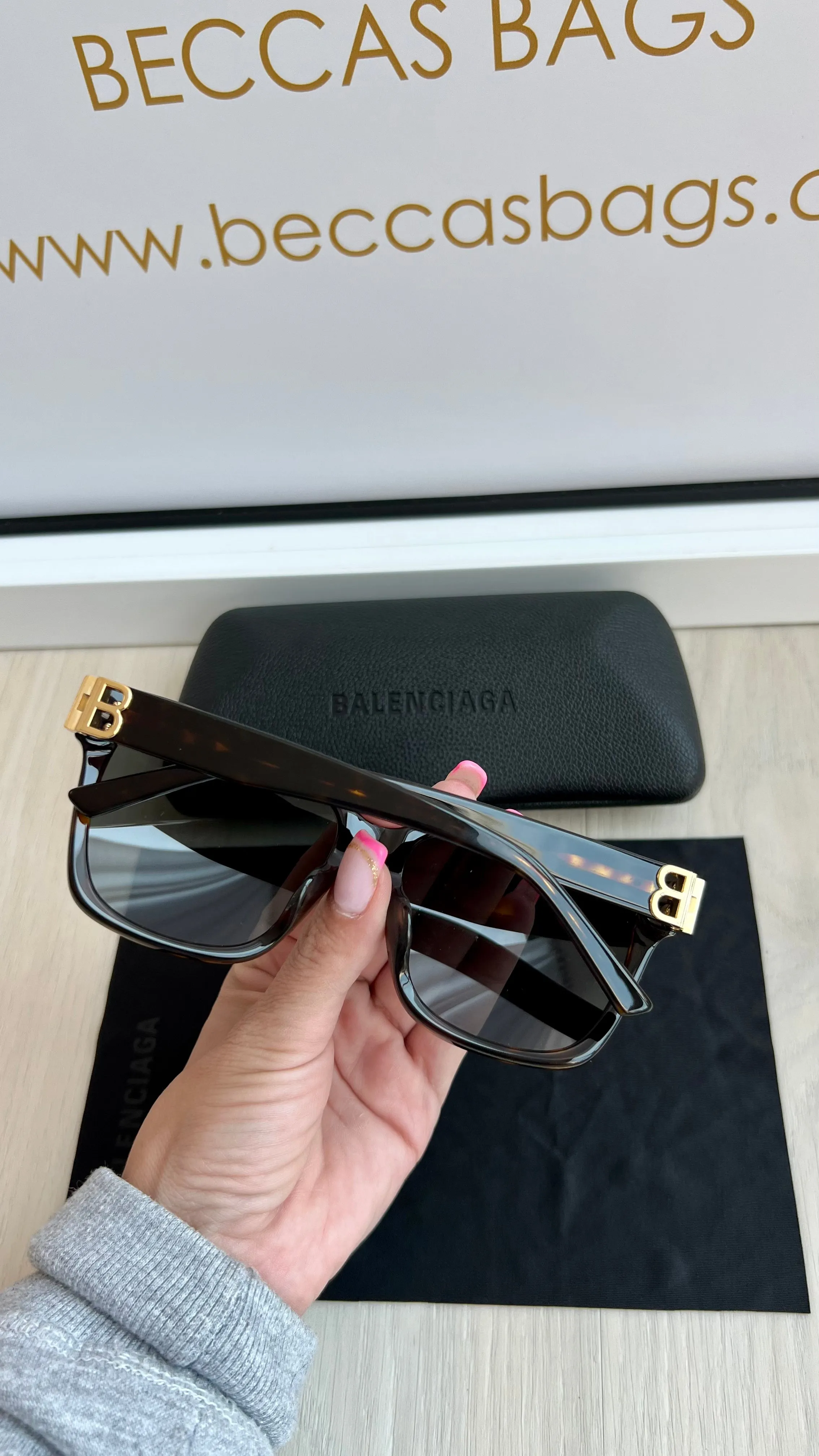 Balenciaga BB Square Sunglasses