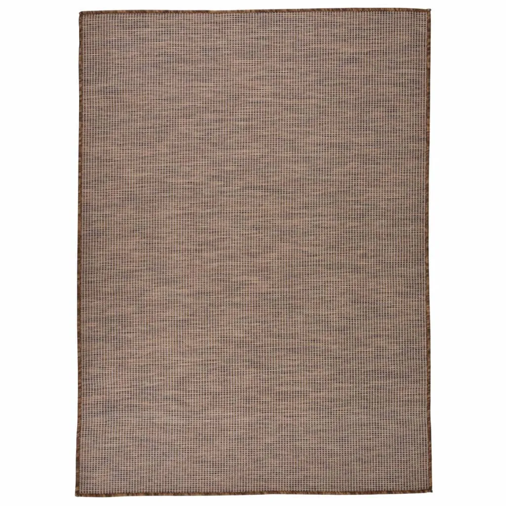 Bark Flatweave Brown Rug