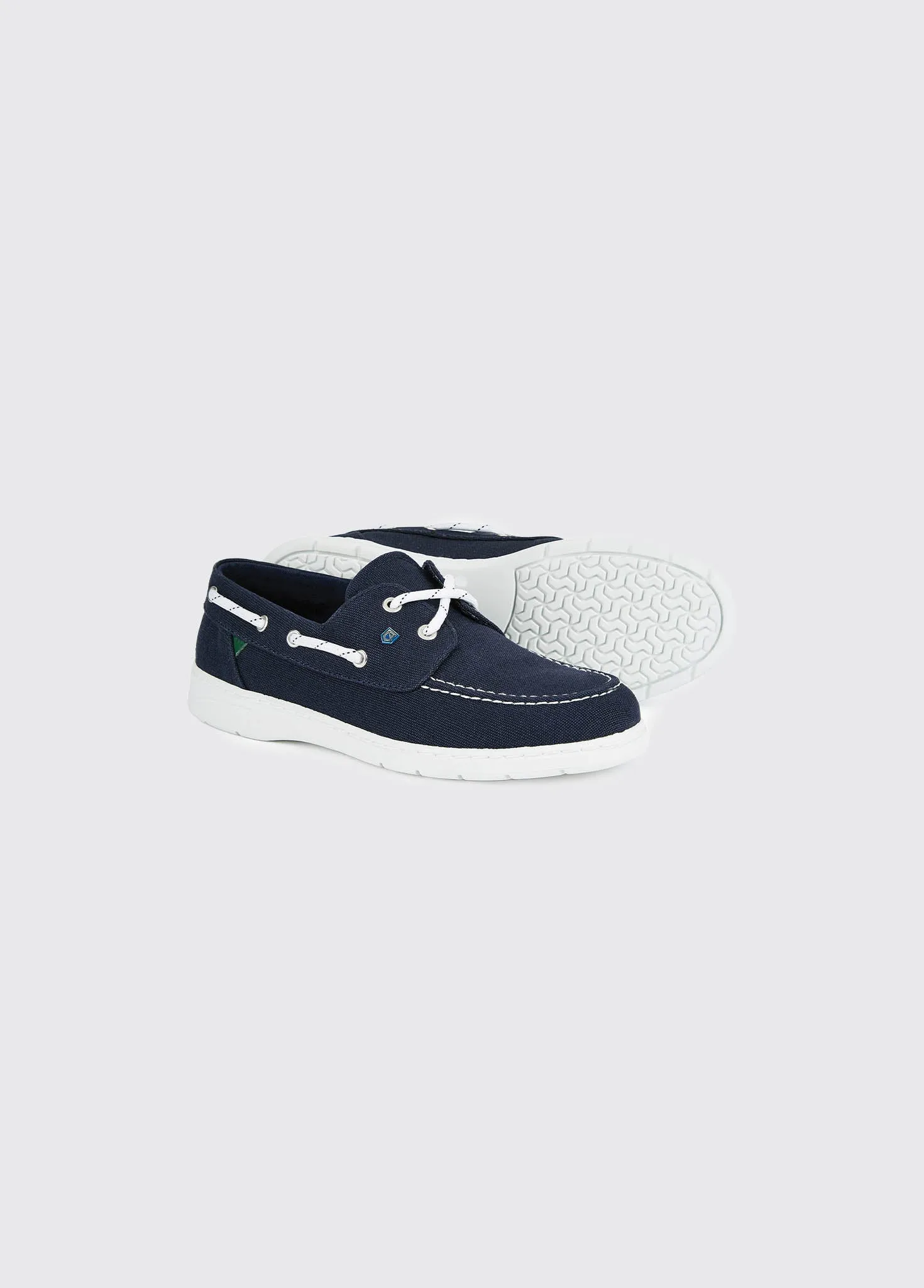 Biarritz Canvas Deck Shoe - Navy