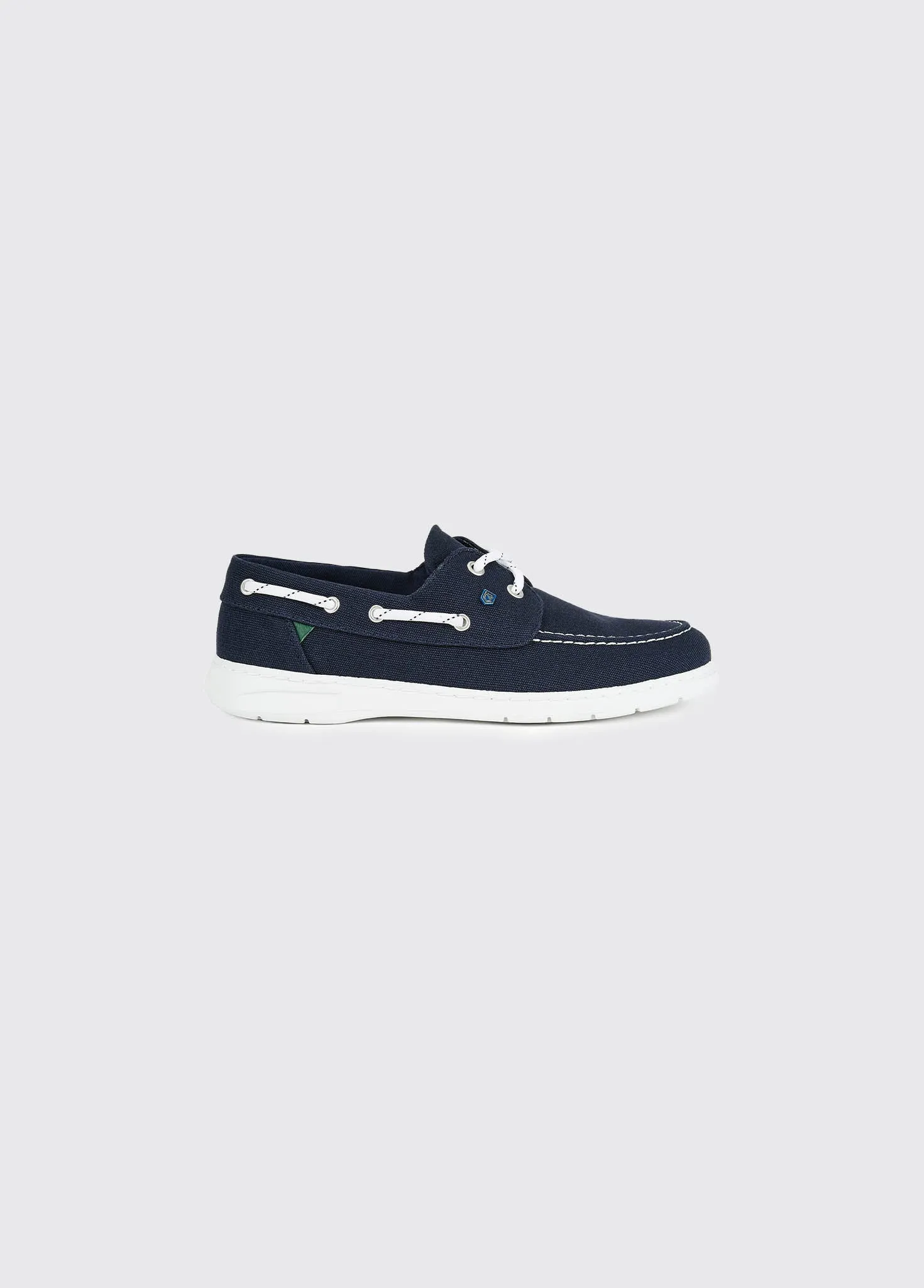 Biarritz Canvas Deck Shoe - Navy