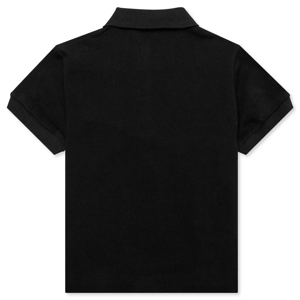 Black Emblem Kid's Polo Shirt - Black