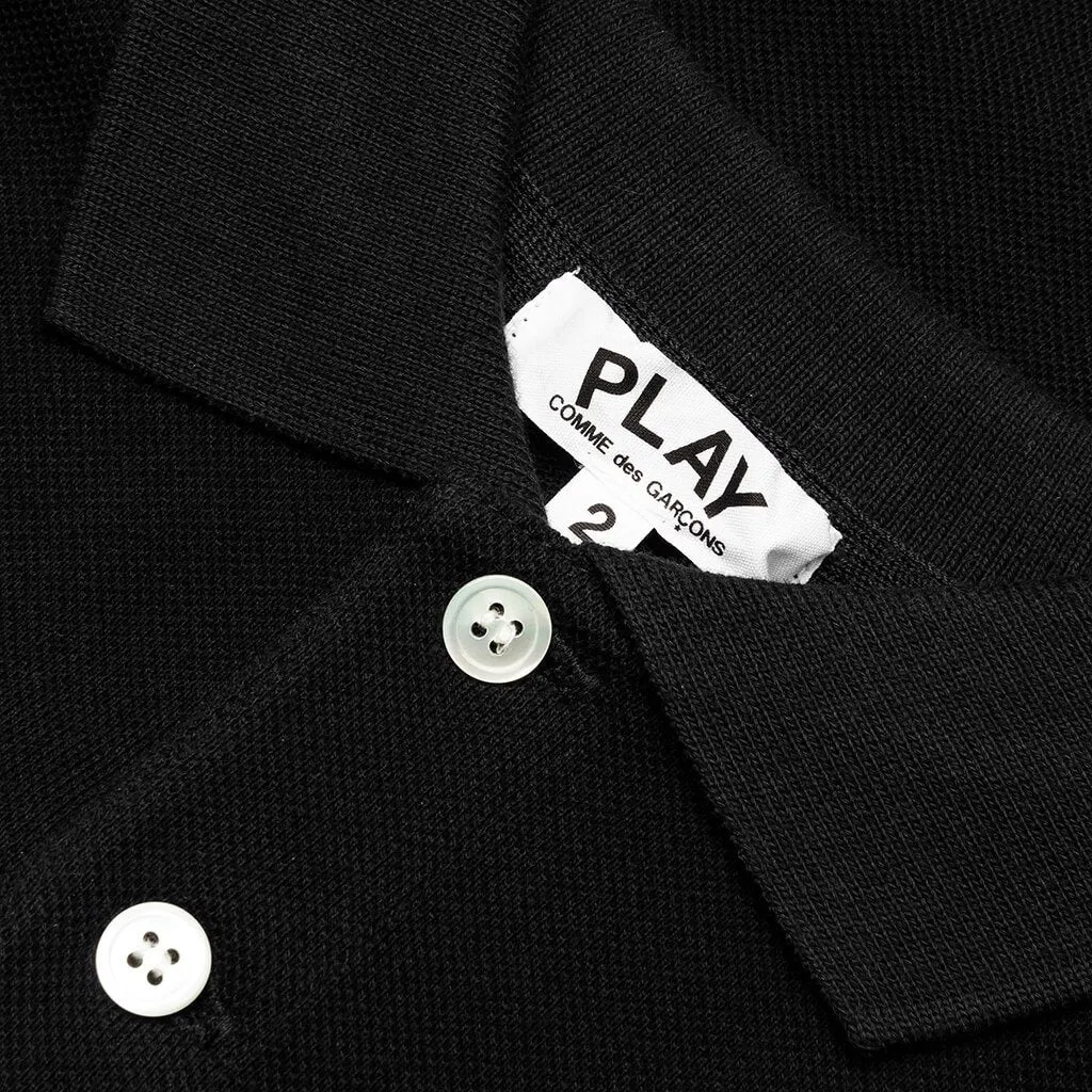 Black Emblem Kid's Polo Shirt - Black