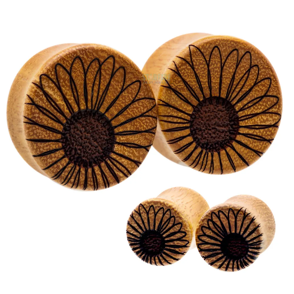 Black-Eyed Susan Wood Plugs