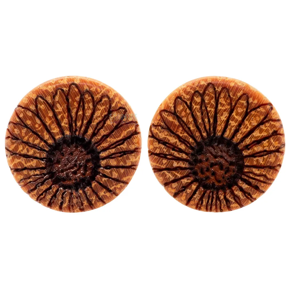 Black-Eyed Susan Wood Plugs