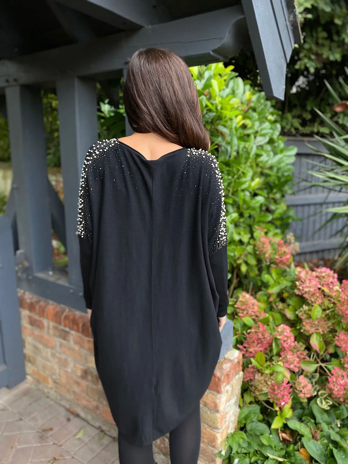 Black Premium Embellished Dress Dotty