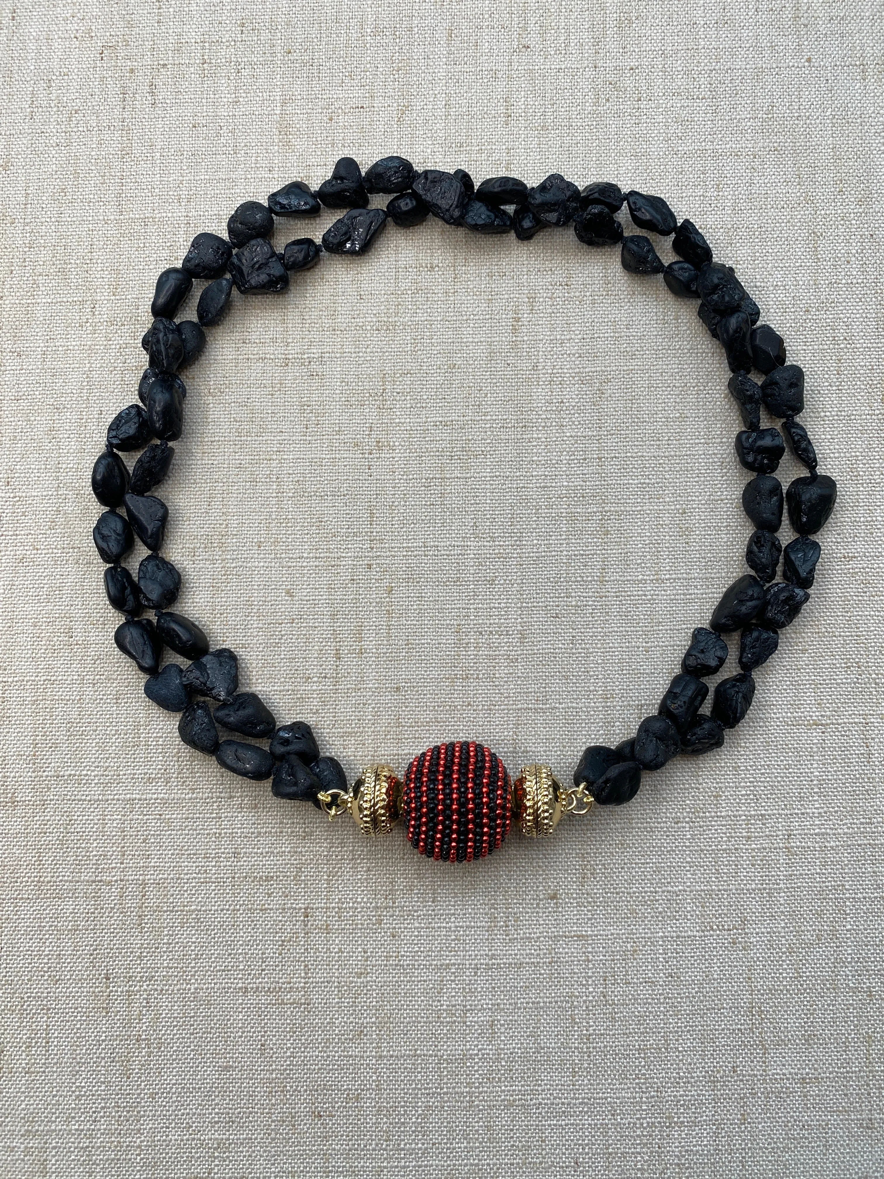 Black River Tourmaline Double Strand Necklace