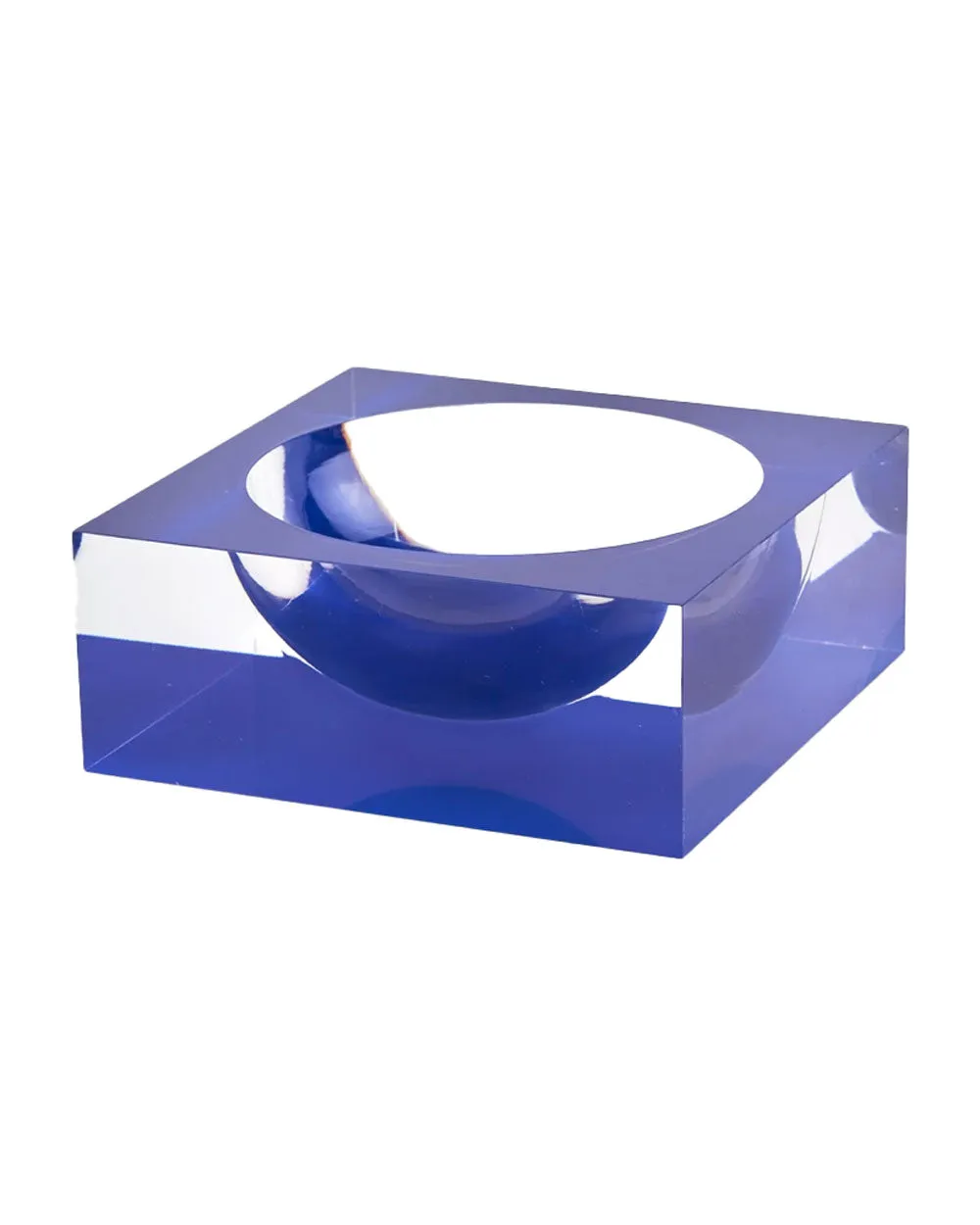 Blue Lucite Bowl