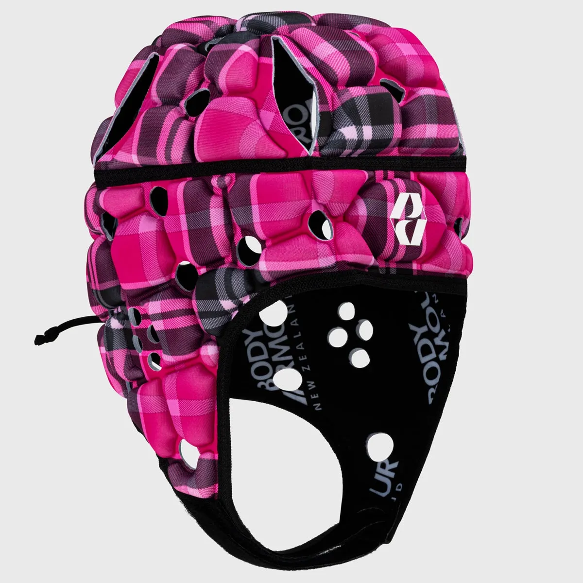 Body Armour Kid's Ventilator Rugby Headguard Pink Tartan