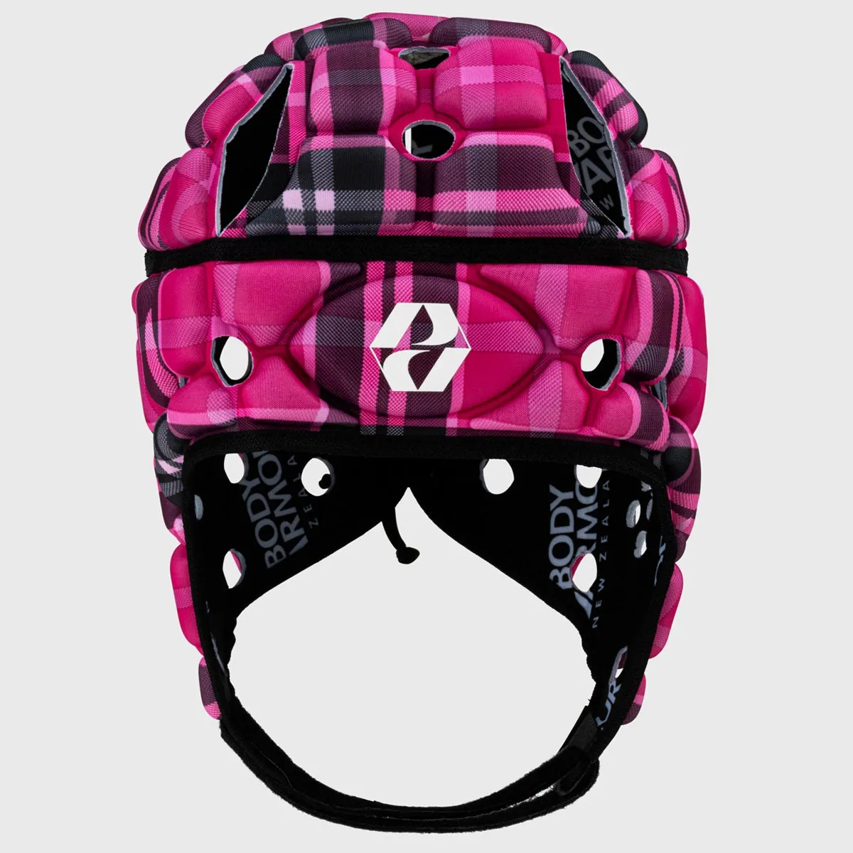 Body Armour Kid's Ventilator Rugby Headguard Pink Tartan