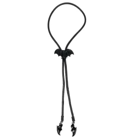 Bolo Tie Bat Black