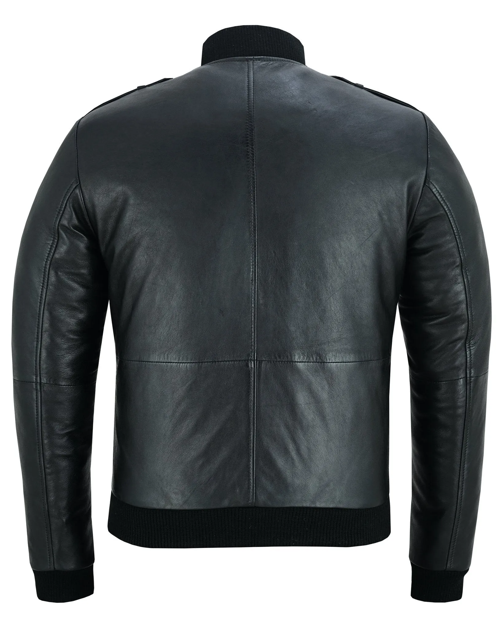 Bristol Men's Real Leather Bomber Jacket - Smart Casual Style