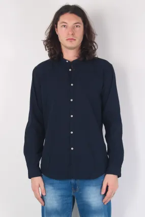 Camicia Mussola Coreana Blu Navy