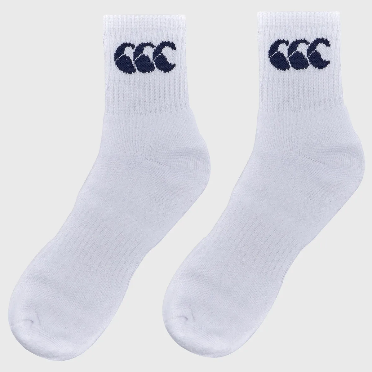 Canterbury Crew Socks 3 Pack White/Navy